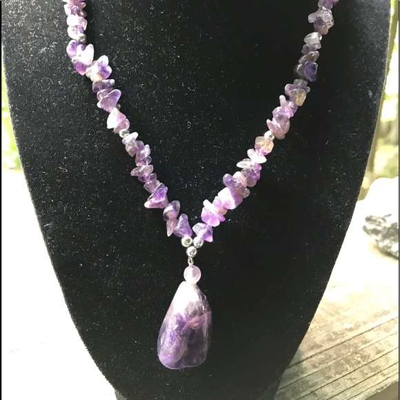 Amethyst pendant Necklace - Picture 3 of 3